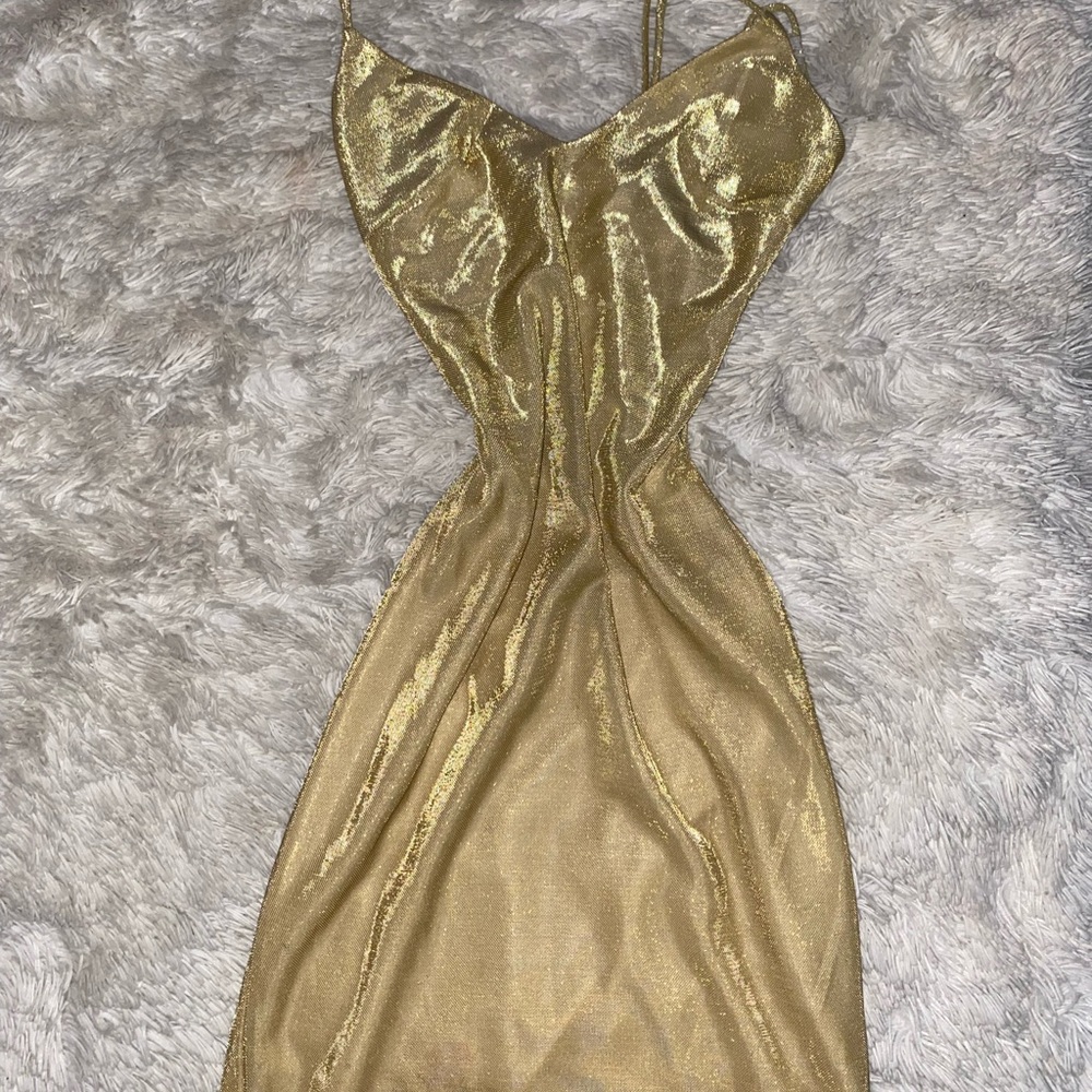 Open back mini dress